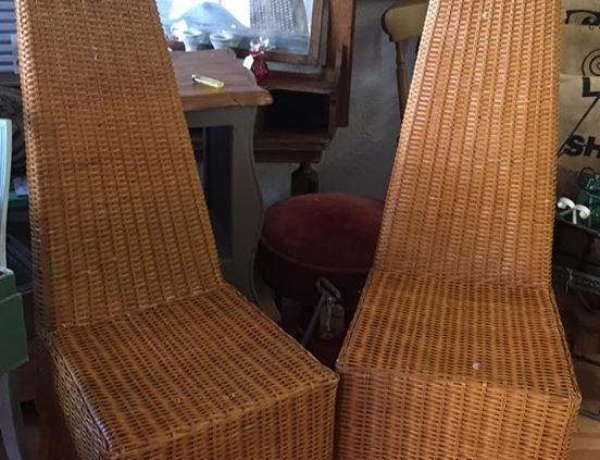 High back wicker chairs from ARD Heritage in Quarry Bank near Merry Hill Dudley West Midlands
